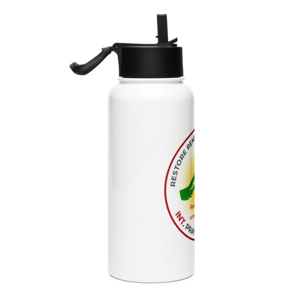 Stainless steel water bottle with a straw lid - Image 4